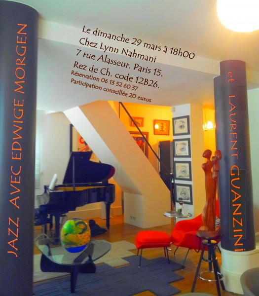 Affiche. Paris. Swing avec Edwige Morgen et Laurent Guanzini. 2015-03-29